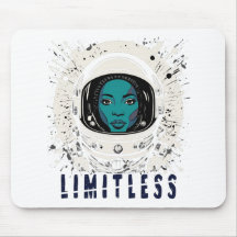 Limitless Astronaut Girl - Mousepad