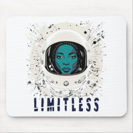 Limitless Astronaut Girl - Mousepad マウスパッド