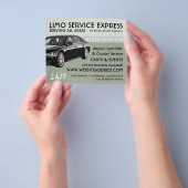 Limoタクシー料金表広告付き チラシ (手)