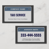 Limo & Taxiサービス – ライセンスカッコいいプレート 名刺 (正面/裏面)