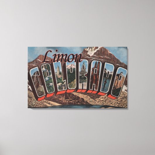Limon, ColoradoLarge Letter ScenesLimon, CO キャンバスプリント (正面)