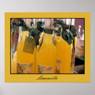 Limoncelloのイタリアンなレモンリキュール ポスター