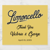 Limoncello リキュールボトルラベル (シングルラベル)