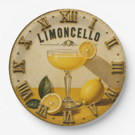 Limoncello Italian Lemon Cocktail Bar ペーパープレート