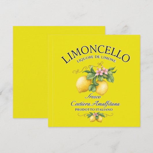 Limoncello Italy Amalfi Coast (正面/裏面)