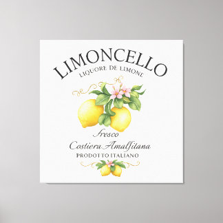 Limoncello Italy Amalfi Coast キャンバスプリント