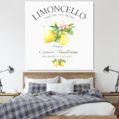 Limoncello Italy Amalfi Coast キャンバスプリント (インサイチュ (寝室))