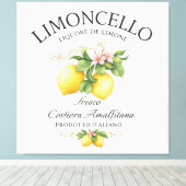 Limoncello Italy Amalfi Coast キャンバスプリント (インサイチュ (ウッドフロア))