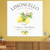 Limoncello Italy Amalfi Coast キャンバスプリント (インサイチュ (リビング))