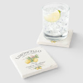 Limoncello Italy Amalfi Coast ストーンコースター (横)