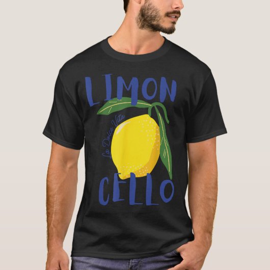 Limoncello La Dolce Vita Italian Lemon Tシャツ (正面)