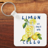Limoncello La Dolce Vita Souvenir Italy Lover キーホルダー (正面)