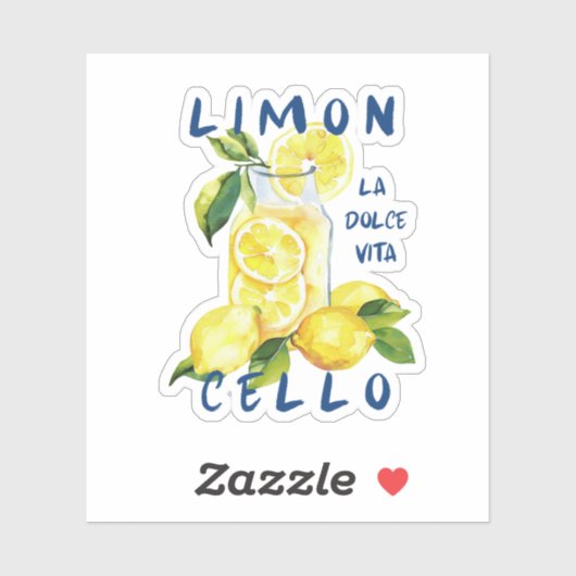 Limoncello La Dolce Vita Souvenir Italy Lover シール (シート)
