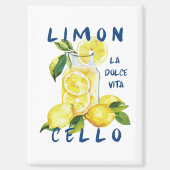 Limoncello La Dolce Vita Souvenir Italy Lover マグネット (正面)