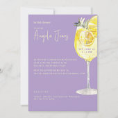 Limoncello Lavender Bridal Shower 招待状 (正面)