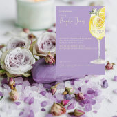 Limoncello Lavender Bridal Shower 招待状