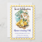 Limoncello Positano Italian Birthday Invitation 招待状 (正面)