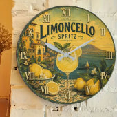 Limoncello Spritz ラージ壁時計