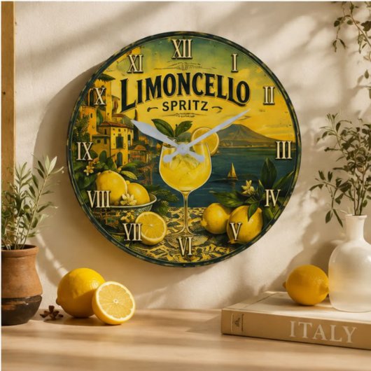 Limoncello Spritz ラージ壁時計