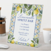 Limoncello Spritz Bar Italian lemon bridal shower 台座サイン (インサイチュ)
