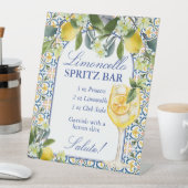 Limoncello Spritz Bar Italian lemon bridal shower 台座サイン (インサイチュ)