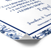 Limoncello Spritz Bar Sign Blue Mediterranean ポスター (角)