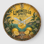 Limoncello Spritz Italian ラージ壁時計 (正面)