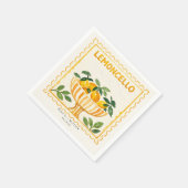 Limoncello Stamp | Italian Wedding Bar スタンダードカクテルナプキン (角)