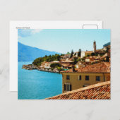 Limone Sul Garda Lake Gardaイタリアの写真絵画の ポストカード (正面/裏面)