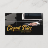 Limousines Car Services Driver Business Card 名刺 (正面)
