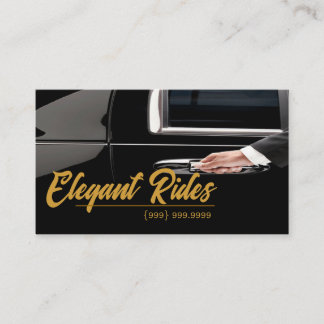 Limousines Car Services Driver Business Card 名刺