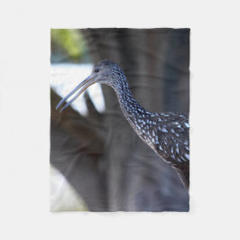 Limpkin, The Crying Bird フリースブランケット