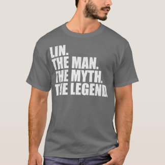 Linファミリ名林姓Lin F Tシャツ