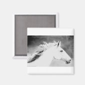 LIN26BW Mane in the Wind.tif マグネット (正面/裏面)