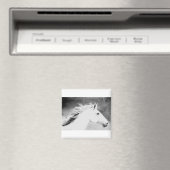 LIN26BW Mane in the Wind.tif マグネット (インサイチュ (食洗機))