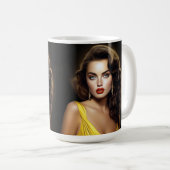 Lina – モすごいデルラテンアメリカ系女性! コーヒーマグカップ (正面右)