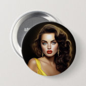 Lina – モすごいデルラテンアメリカ系女性! 缶バッジ (正面&裏面)