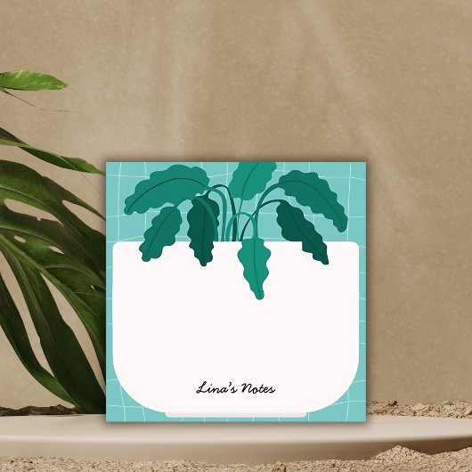 Lina’s Notes – Botanical Plant Pot Sticky Notes ポストイット
