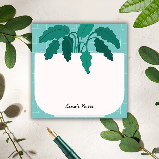 Lina’s Notes – Botanical Plant Pot Sticky Notes ポストイット