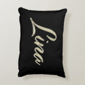 Lina white gold Handwriting Dekokissen Kissen アクセントクッション (裏面(縦))