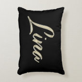 Lina white gold Handwriting Dekokissen Kissen アクセントクッション (正面(垂直))