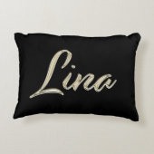 Lina white gold Handwriting Dekokissen Kissen アクセントクッション (裏面)