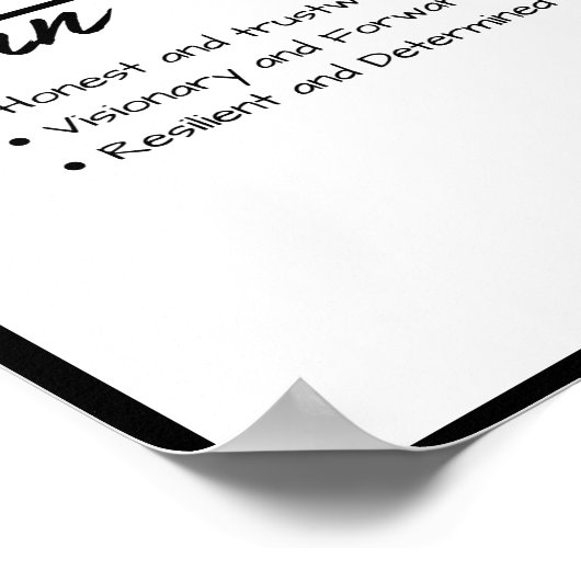 Lincoln、男のパーソナライズされた子の名前定義 ポスター (角)