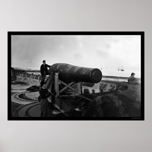 Lincoln Gun at Fort Monroe, VA 1864 ポスター (正面)