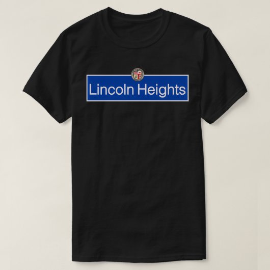 Lincoln Heights Los Angeles Street Sign Men Latina Tシャツ (デザイン正面)