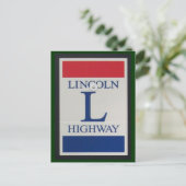 LiNcoln Highway Road Signはがき ポストカード (スタンド正面)