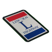 Lincoln Highway Road Sign マグネット (右側)
