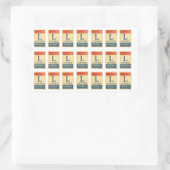 Lincoln Highway Watercolor Sticker 長方形シール (バッグ)