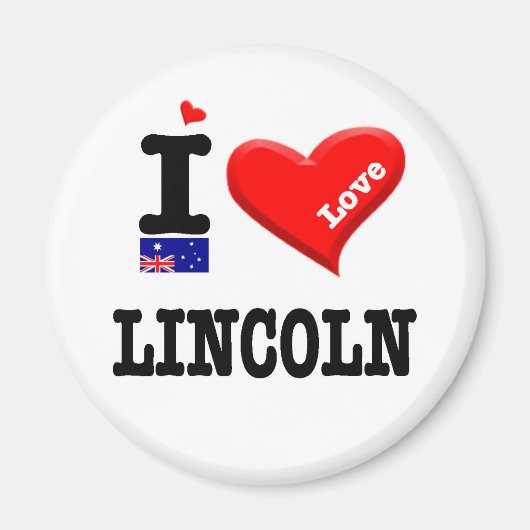LINCOLN - I Love マグネット (正面)
