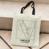 Lincoln, Lincolnshire City Map Tote Bag トートバッグ